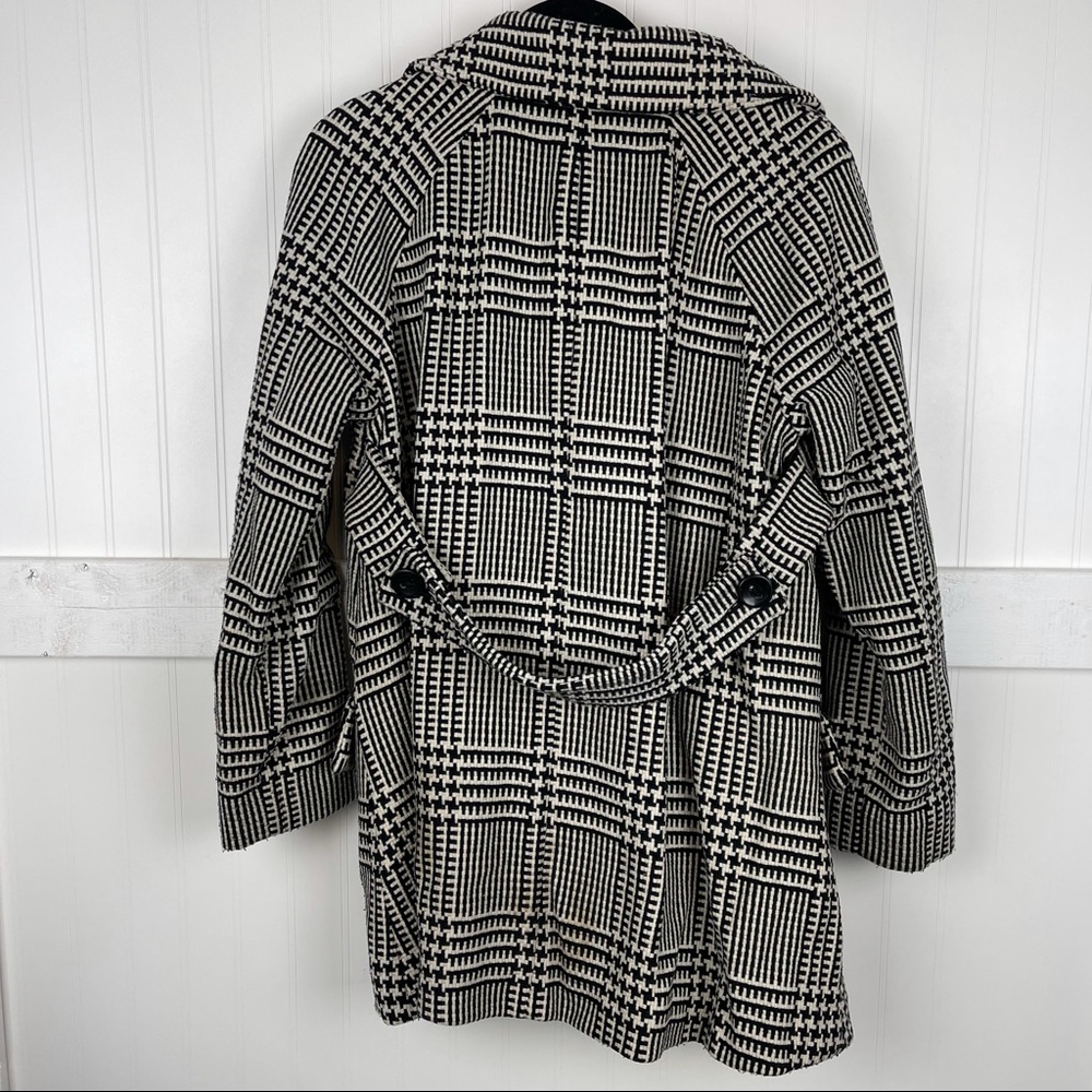 Reiss Houndstooth Button Down Coat - image 5